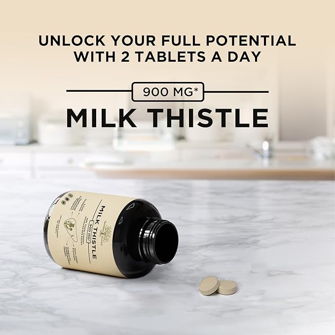 Premium Milk Thistle 900MG Liver & 120 Tablets