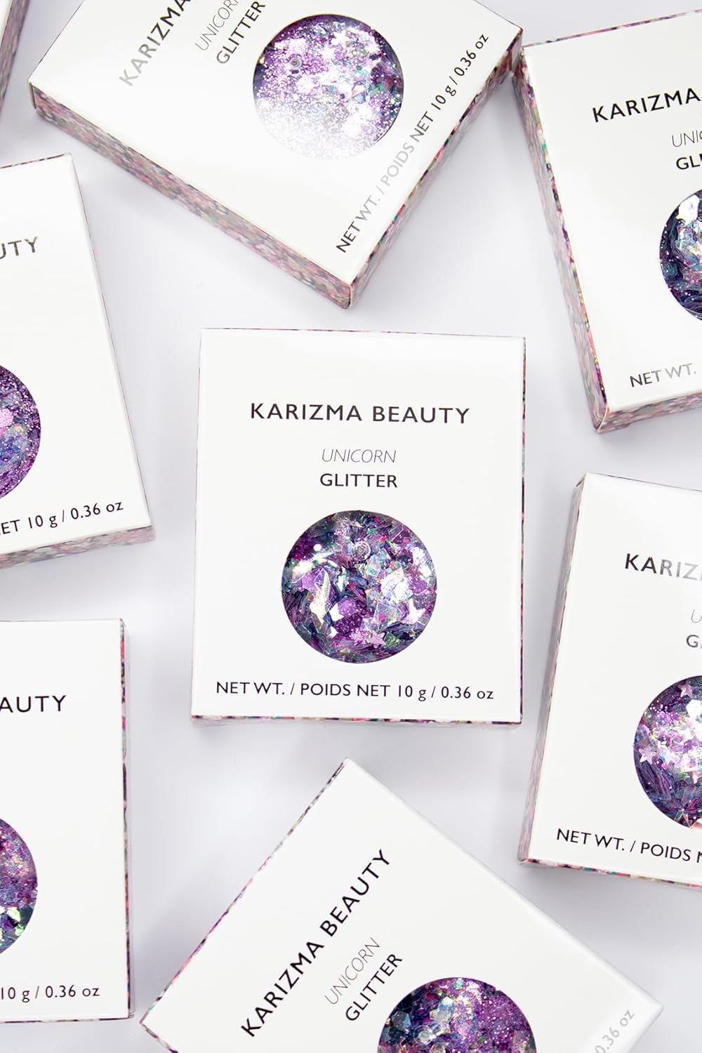 KARIZMA Unicorn Glitter. 10g Chunky Face, Hair Eye and Glitter for Women. Rave, Festival Accessories, Cosmetic Makeup. Loose Set