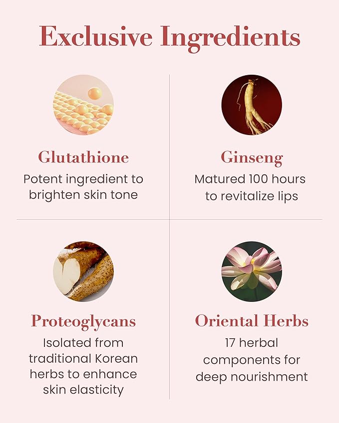 Sooryehan Volume Up Lipcerin (0.5fl oz) - Age-Defying, Plumping, Hydrating, Nourishing Lip Balm Care for Dry, Chapped Lips. Korean Skin Care. Peptides, Collagen, Shea Butter