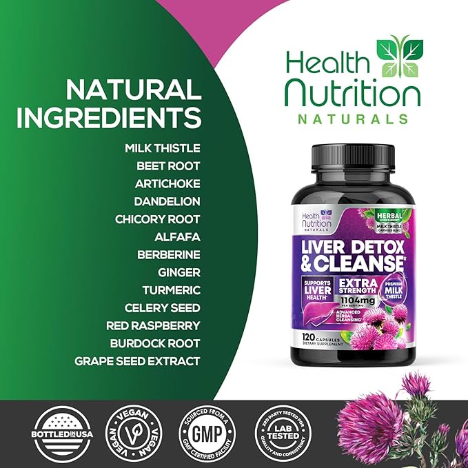 Gentle Liver Cleanse Detox & Repair Formula 120 Capsules