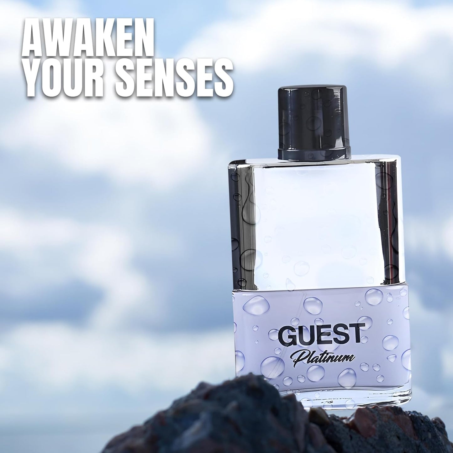 Guest Platinum Men Cologne Fresh Scent Eau De Toilette Spray, Fragrance For Men Long-Lasting Cologne Choice For Daily Wear Elegant 100ml Bottle