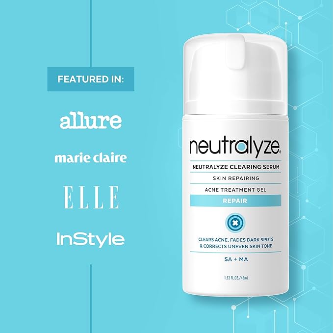 Acne Treatment Gel with 2% Mandelic Acid & 2% Salicylic Acid - Severe Acne Serum, Scar & Spot Treatment for Face (90 Day)