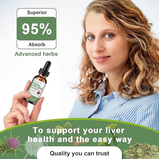 (2 Pack) Liver Health Liquid Drops w/21 Potent