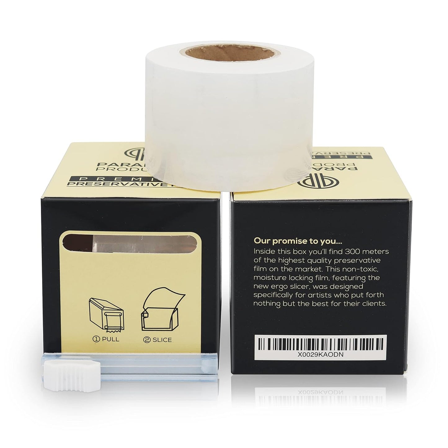 Parallel Products – Premium Preservative Film - Plastic Wrap for Brow and Lash PMU – For Use with Lamination, Microblading or Tint Kit – For use on Eyebrows and Eyelashes – BPA Free – 300m 2-Pack