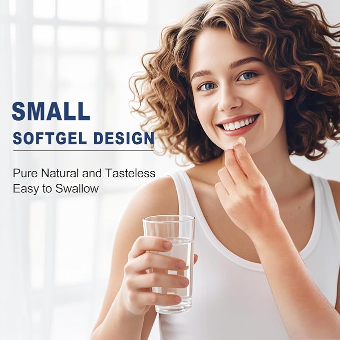 Nature's live Hyaluronic Acid Supplements, 850mg High Bioavailable Dietary Hyaluronic Acid Capsules, Double Strength Joint Lubrication, Skin Hydration, Hair & Nails Support, 60 Softgels, 2 Pack