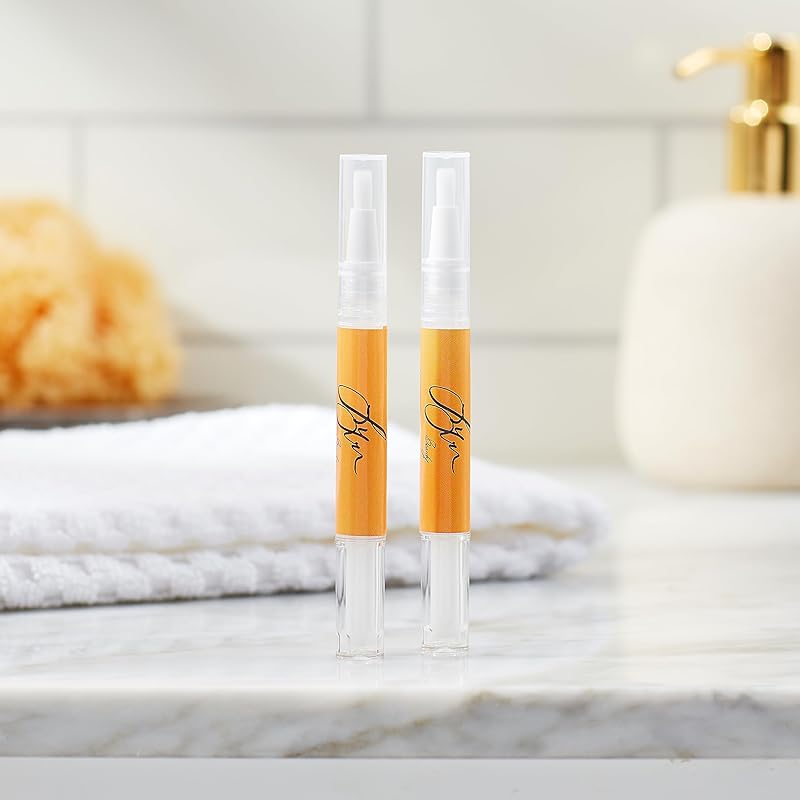 Hydrating Cuticle Pen Two (2) pack Cuticle Oil for Chipping Cracking Peeling Weak Nails