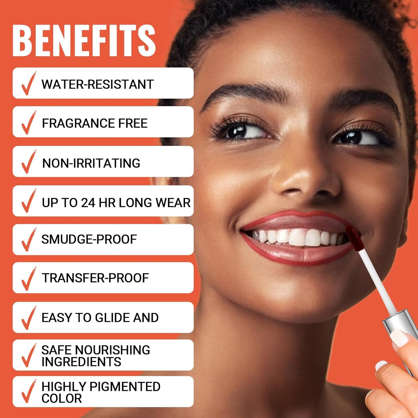 2pcs Lip Stain Peel Off - Lip Liner Stain Long Lasting Waterproof,2-in-1 Lip Liner with Tweezer Nude Matte,Non-Stick Cup,Highly Pigmented,Natural Finish,Stay On All Day,Perfect for Gift (Cocoa+Coffee)