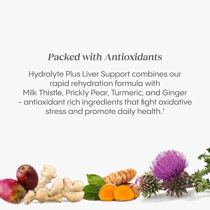 Hydralyte Liver Support + Electrolyte Mix 20 Count