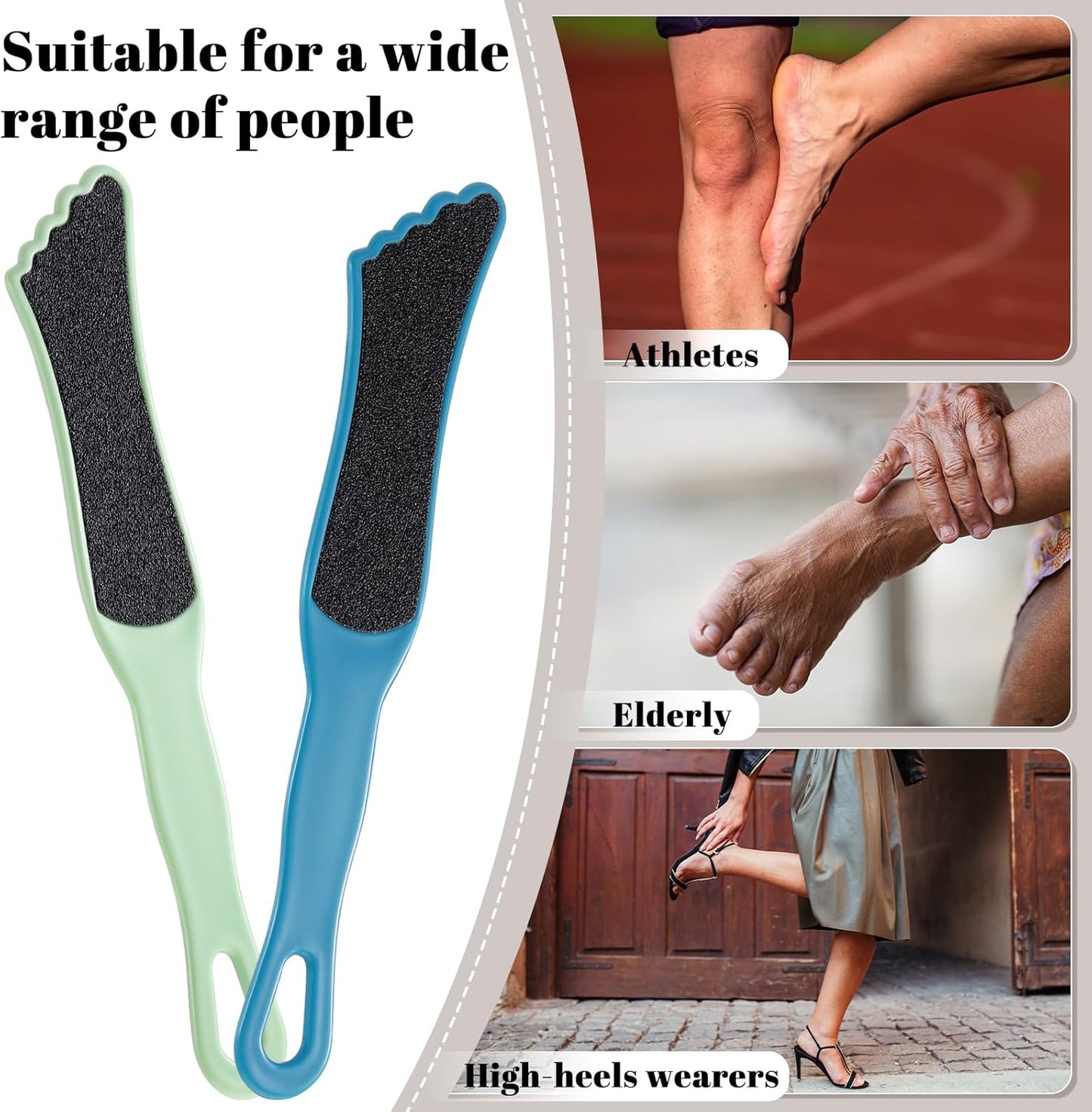 10 Pack Foot File Callus Remover with Double Sided Pedicure Tools for Feet Professional Sander for Dead Skin Foot Scrubber Rasp for Women Men Family Feet Beauty Spa