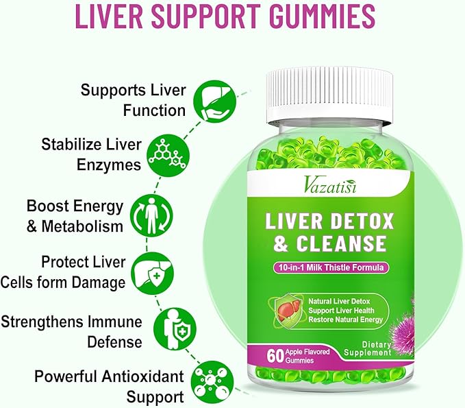 Liver Cleanse Detox & Repair Gummies, 120ct
