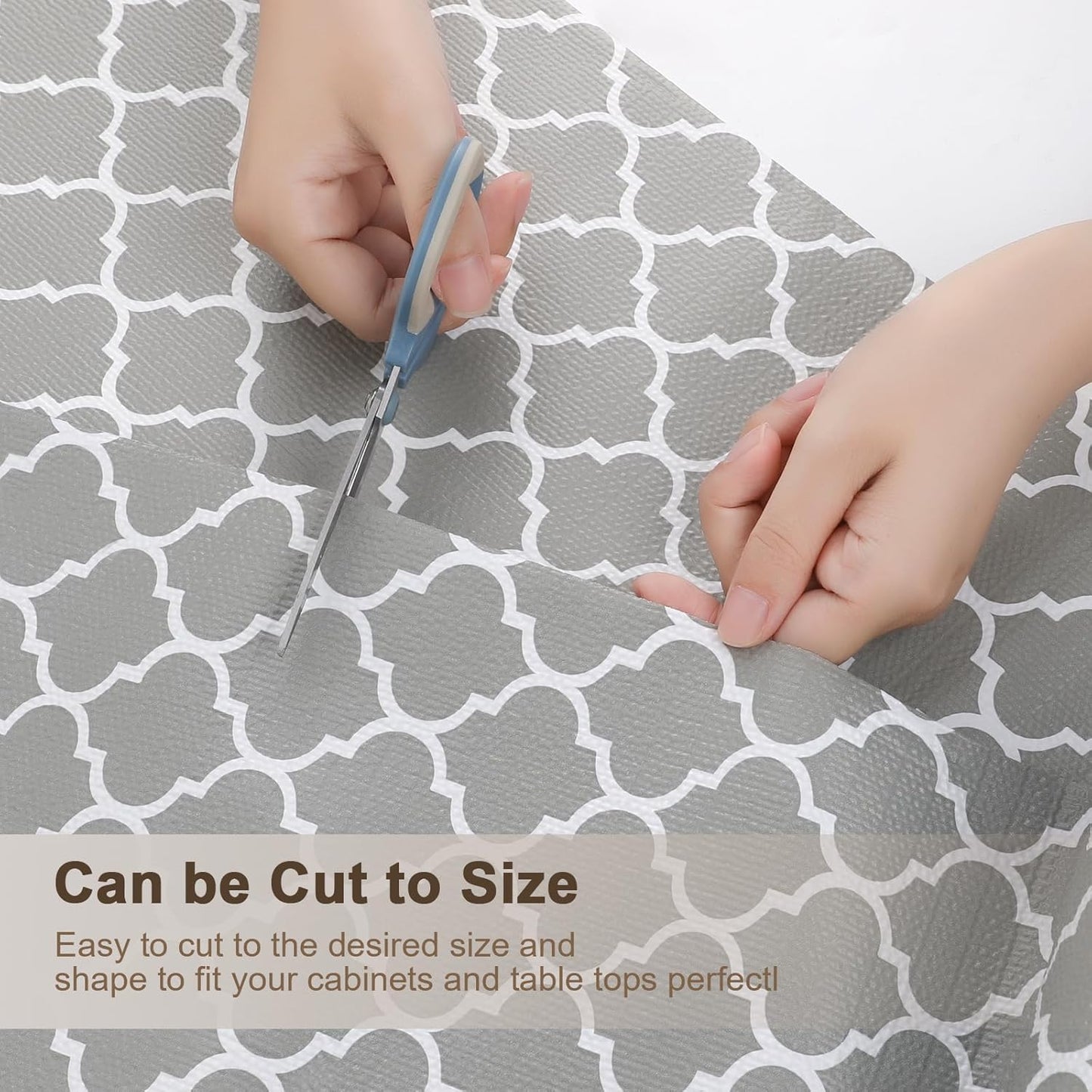 OcePor Non-Adhesive Drawer and Shelf Liner 12IN x 30FT,Non Slip Cabinet and Cupboard Liner, Kitchen Cabinet Liners for Shelves, Waterproof Drawer Shelf Liners for Cabinets/Bathroom Cupboard