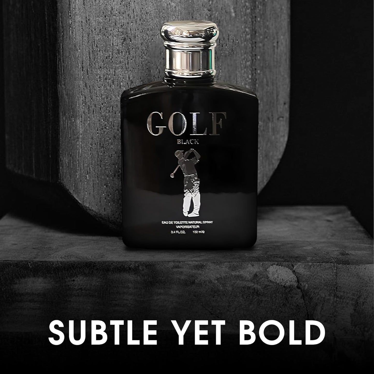 Golf Black Men's Perfume–Exclusive & Bold Fragrance with Citrusy Top Notes,Spicy Heart,and Rich Woody Base 100ML for Sophisticated Occasions