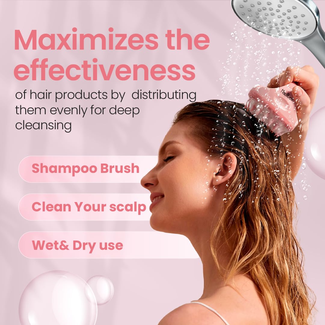 Hydrating Argan Hair Mask & Scalp Massager, Deep Conditioner for Dry, Frizzy or Curly Hair, Deep Repair for Damaged Hair Care Treatment 13.1 oz - Silicone Scalp Scrubber for Dandruff and Exfoliating