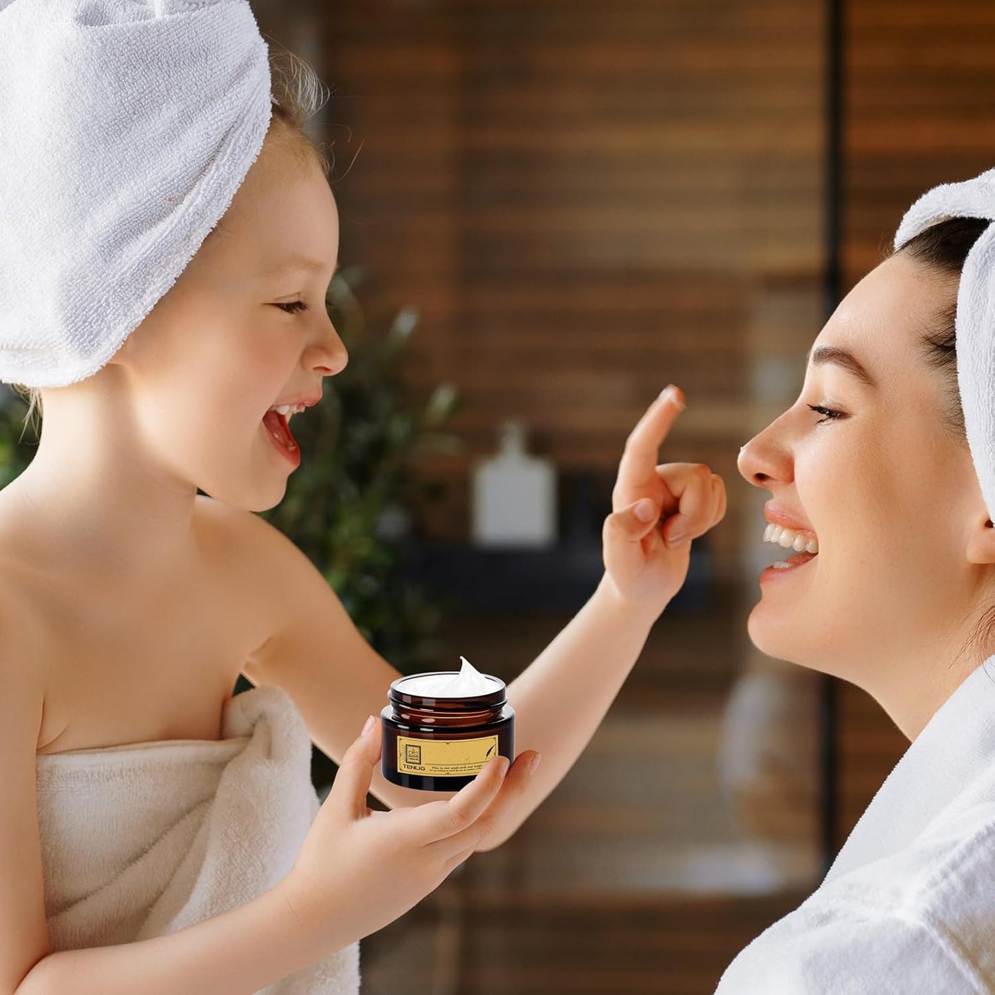 1.75 oz Glass Jars with Lids,Amber,12 Pack Empty Cosmetic Containers with Inner lids and Inner Liners,Black Metal Lids,Refillable Round Airtight Jars,Use to store Lotion,Powders,Candle Making