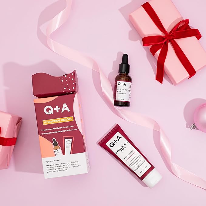 Hydrating Heroes Skincare Gift Set โ A Giftset with Hyaluronic Acid Facial Serum 30ml, Daily Moisturiser 75ml for Dry, Dehydrated Skin, Vegan, Cruelty-Free, for Soft, Supple Complexion