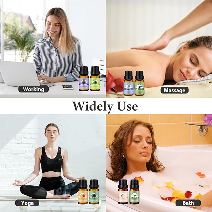 Essential Oils Set - Pure Essential Oils-Perfect for Diffuser, Humidifier, Massage, DIY Candle and Soap Making(30x10 ML)