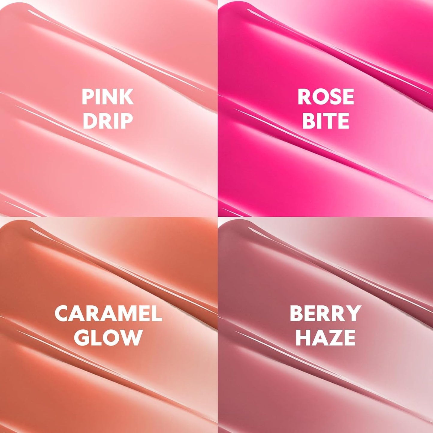 Hydrating Glaze Lip Balm, tinted Lip Balm with 24HRs of Smooth, Moisturizing Shine, Non-Sticky Shine with Hyaluronic Acid, Sheer Baby Pink (Berry Haze)