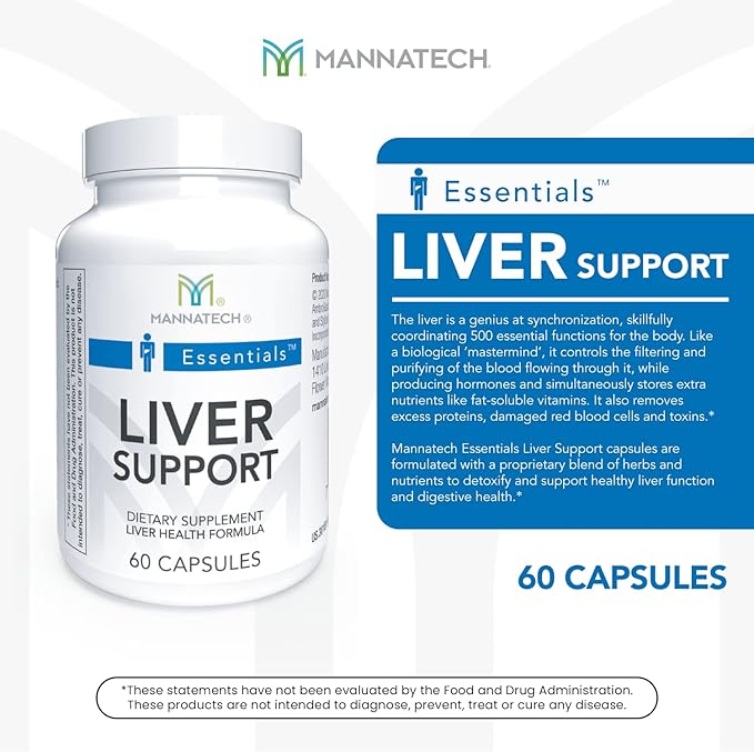 Mannatech Liver Support 60 Capsules. Liver