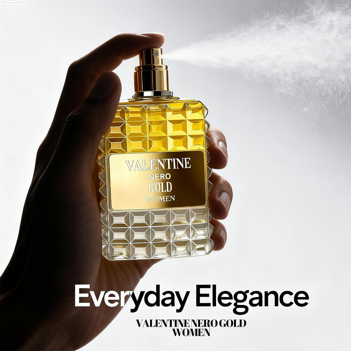 Valentine Nero Gold Perfume for Women, Floral Notes Eau de Parfum Spray Casual Daily Cologne 3.4 Fluid Ounce/100Ml Women Fragrance Daytime & Casual Use, for all Skin Types