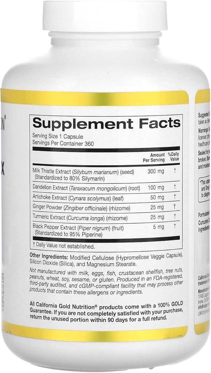 Silymarin Liver Health Complex, Milk Thistle 360 Veggie