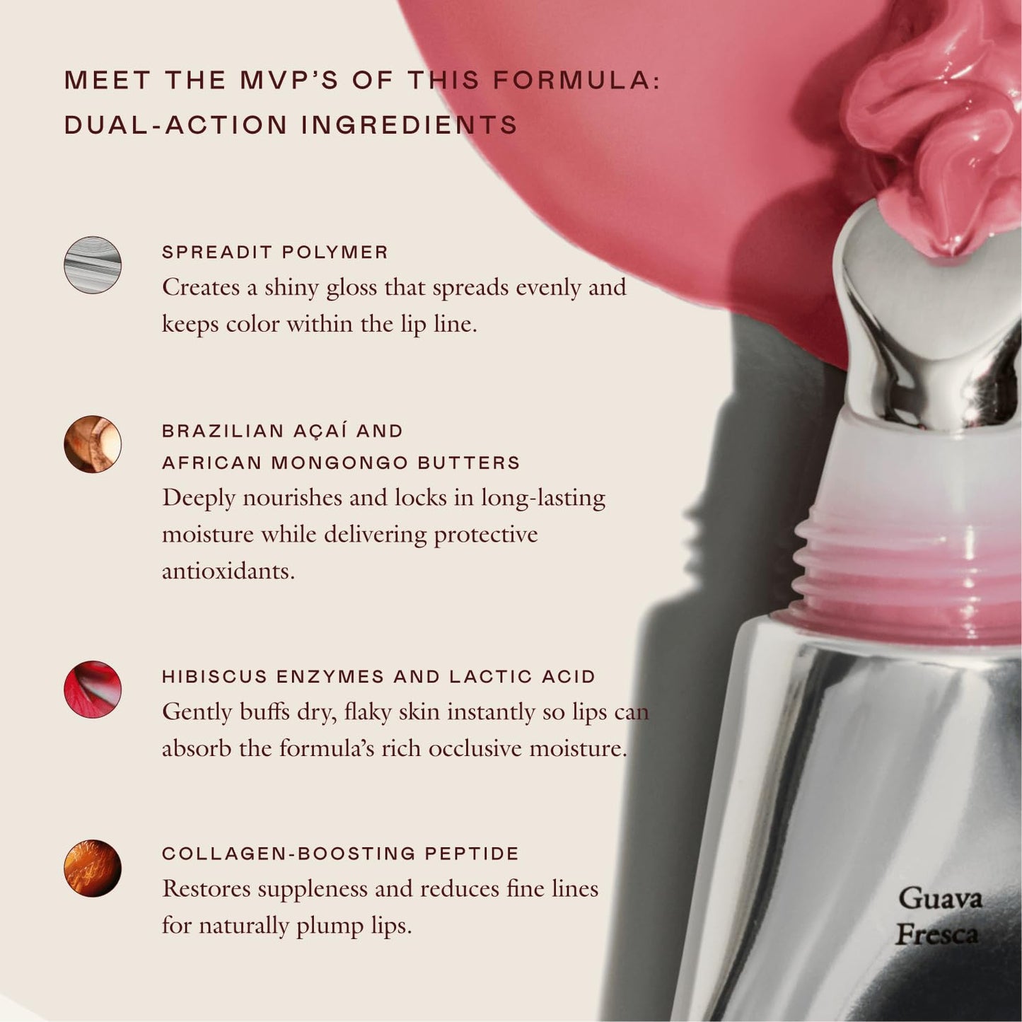 EADEM Le Chouchou Lip Softening Balm, Lip Gloss for Women, Lip Plumper & Lip Mask, Overnight Hydrating & Moisturizing Luxury Lip Balm, 0.5 oz, Bissap Glaze