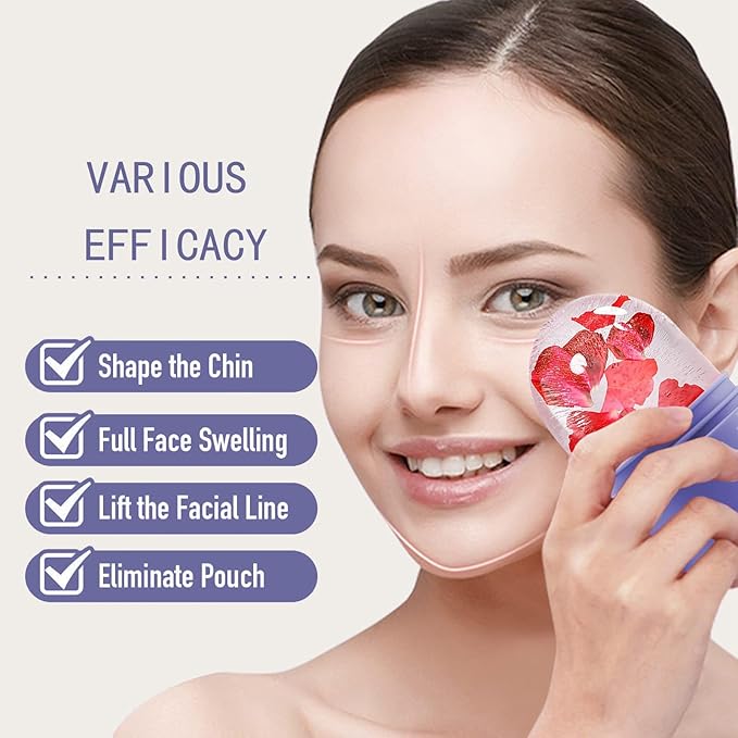 KOGITI Ice Rollers & Mold - Face & Eye Puffiness Relief Massage, Ice Facial Cube (Brush-Purple)