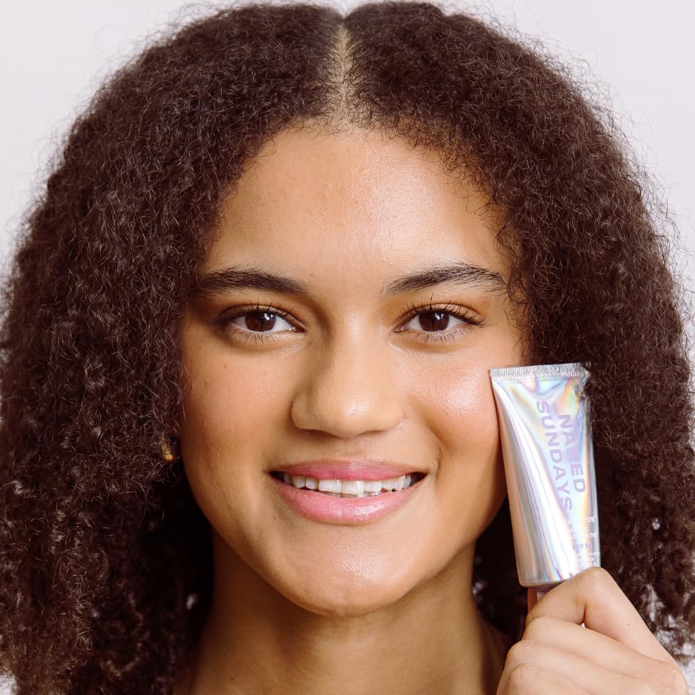 Naked Sundays BeautyScreen™ SPF 50 Mineral Peptide Foundation Tint – 2-in-1 Skin Tint & Mineral Sunscreen | Radiant, Buildable Coverage, Acne-Safe, Infused with Peptides (5 Tan Honey, 1.01 oz)