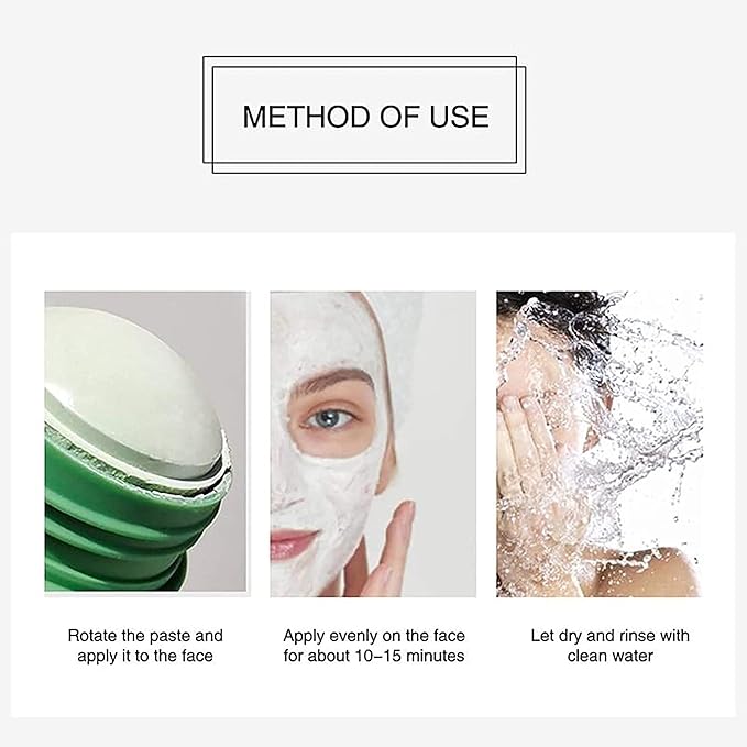 Green Tea Blackhead Remover Mask Stick for Face, Deep Cleansing, Poreless Skin Treatment, Unisex