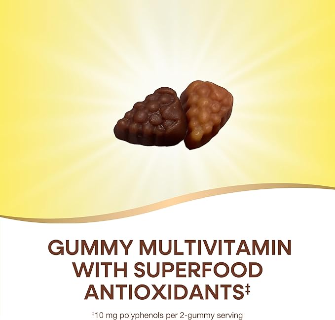 Nature's Way Alive! Women’s 50+ Daily Gummy Multivitamins, Supports Multiple Body Systems*, Supports Healthy Heart, Brain & Bones,* B-Vitamins, Mixed Berry Flavored, 150 Gummies(Packaging May Vary)