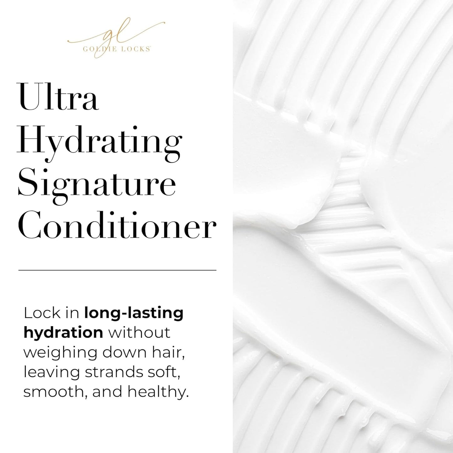 Goldie Locks Ultra Hydrating Shampoo & Conditioner Set - Sulfate-Free, Paraben-Free - for Frizz Control, Shine & Strength - Color & Extension Safe - Protein-Free - 2 x 8.45 fl oz (Packaging May Vary)