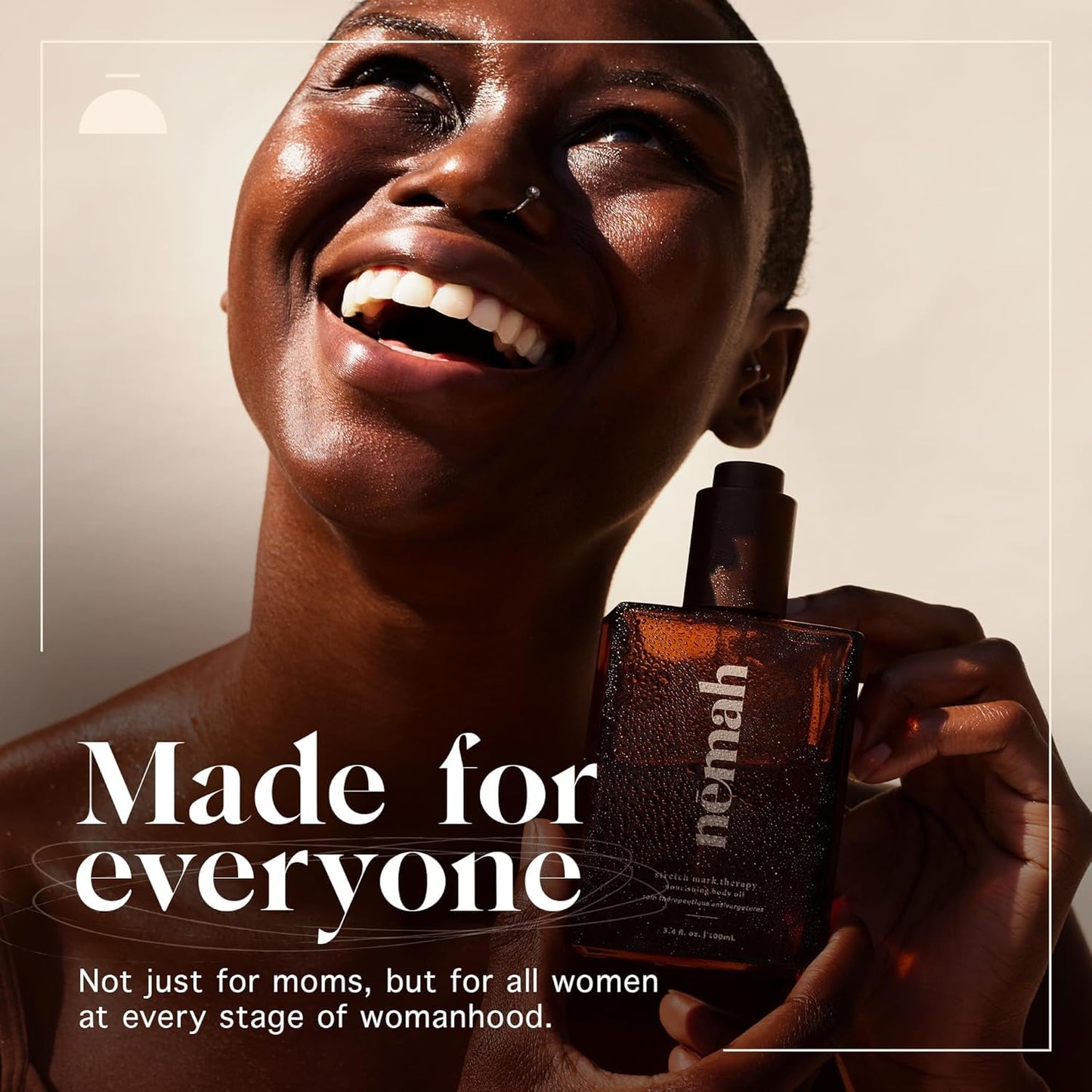 Nemah - Nourishing Belly Oil for Pregnant Women - Hydrating Stretch Mark Oil with Jojoba and Coconut Oil - Vegan & Cruelty-Free - 3.4 fl. oz.