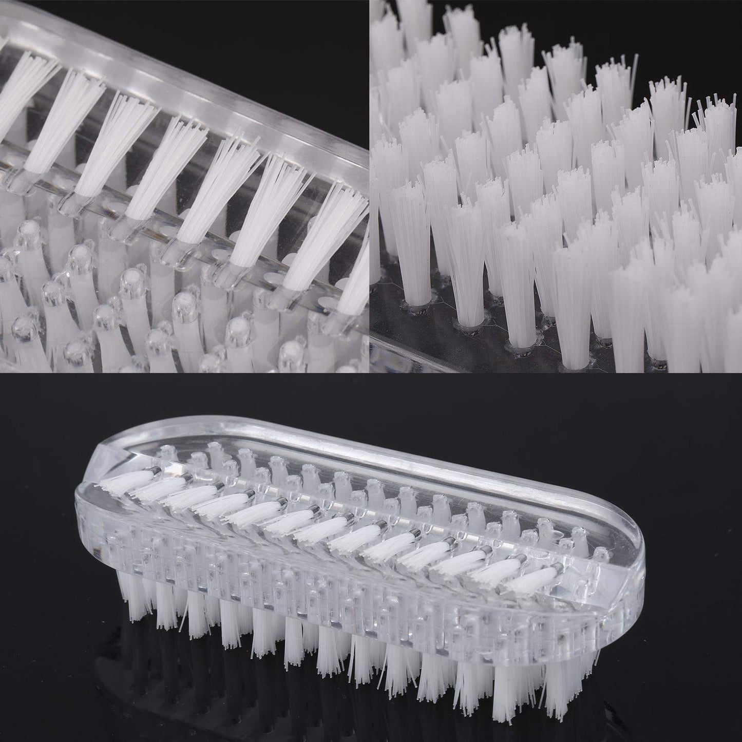 Cleaning Nail Brush Handle Scrubbing Brushes (Plastic Brush-4 Pcs)