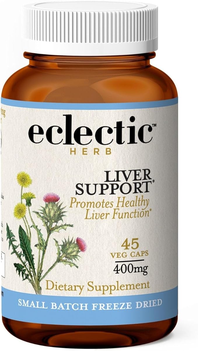 ECLECTIC INSTITUTE Raw Fresh Freeze-Dried Liver Support 45 CT (400 mg)
