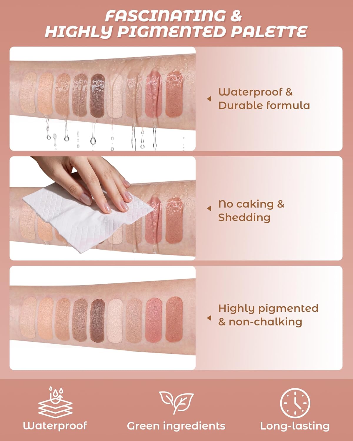 Eyeshadow Palette,Matte Naked Eyeshadow Pallet with Brush,Highly Pigmented Blendable Shades Neutral Nude Eye Shadow Makeup for Older Women,Naturing-Looking,Long-Wearing(Sweetheart)