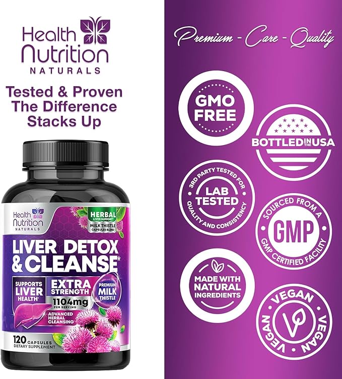 Gentle Liver Cleanse Detox & Repair Formula 120 Capsules