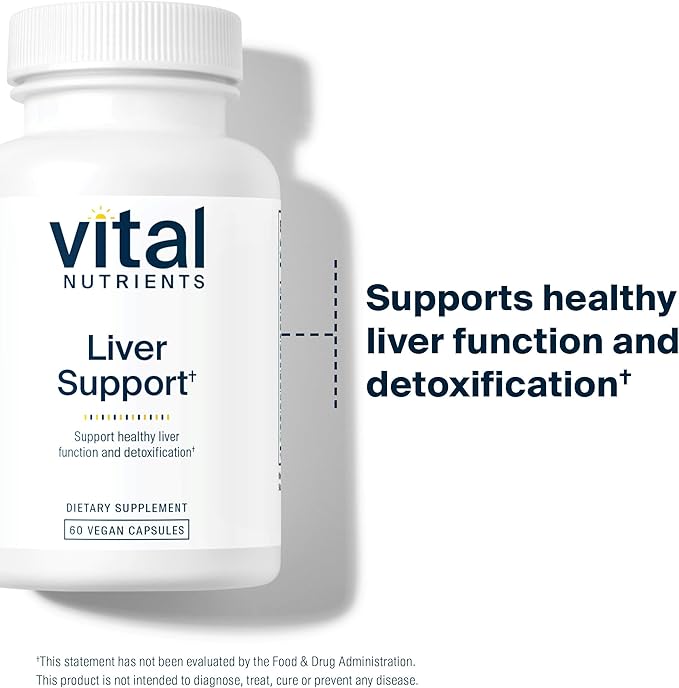 Vital Nutrients Liver Support Milk Thistle 60 Capsules