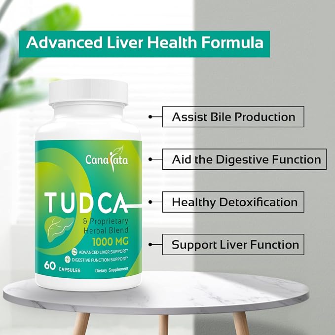 TUDCA Liver Support Supplements 1000mg 60 Vegan