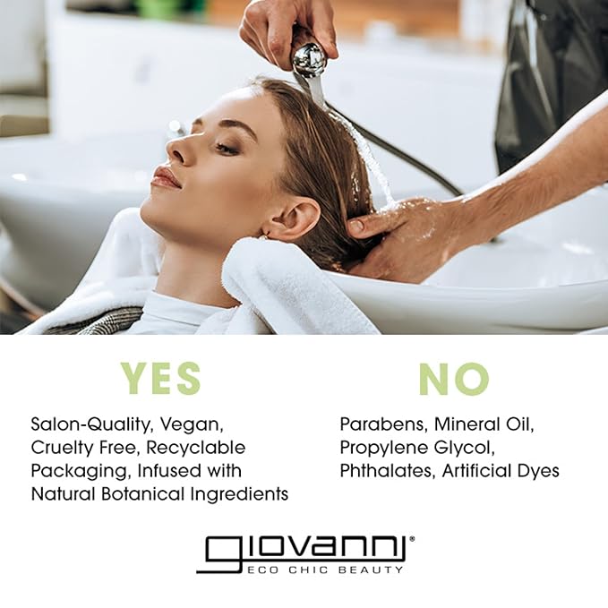 GIOVANNI Hemp Hydrating Conditioner - 13.5 oz, Helps Stimulate and Moisturize Dry, Damaged Hair with Hemp Seed Oil, Aloe Vera, Frankincense, Sulfate Free, Paraben Free, Vegan, Cruelty Free