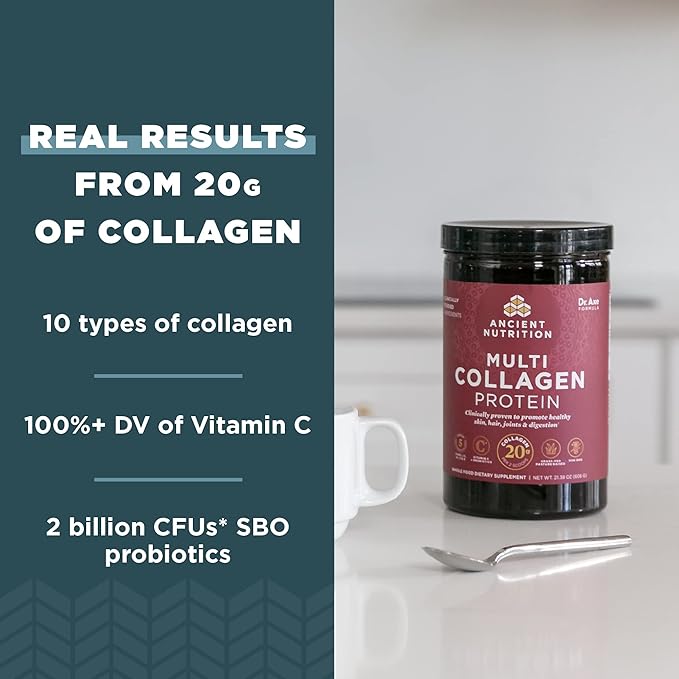 Ancient Nutrition Collagen Powder Protein 60 Servings, 21.38oz