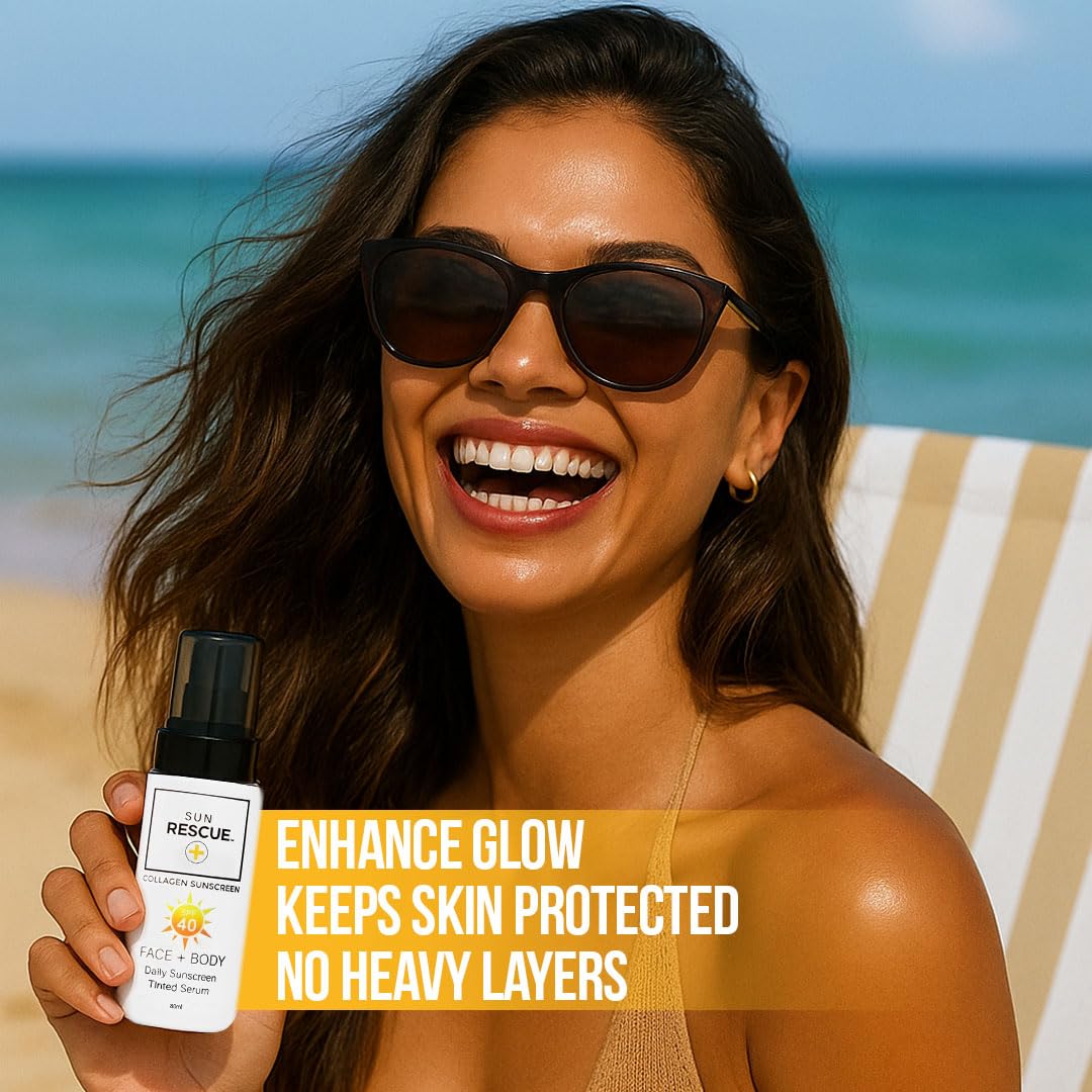 Daily Tinted Moisturizer + SPF 40 – Collagen & Vitamin C Infused, Broad Spectrum UVA/UVB Protection + Lightweight Coverage for All Skin Tones