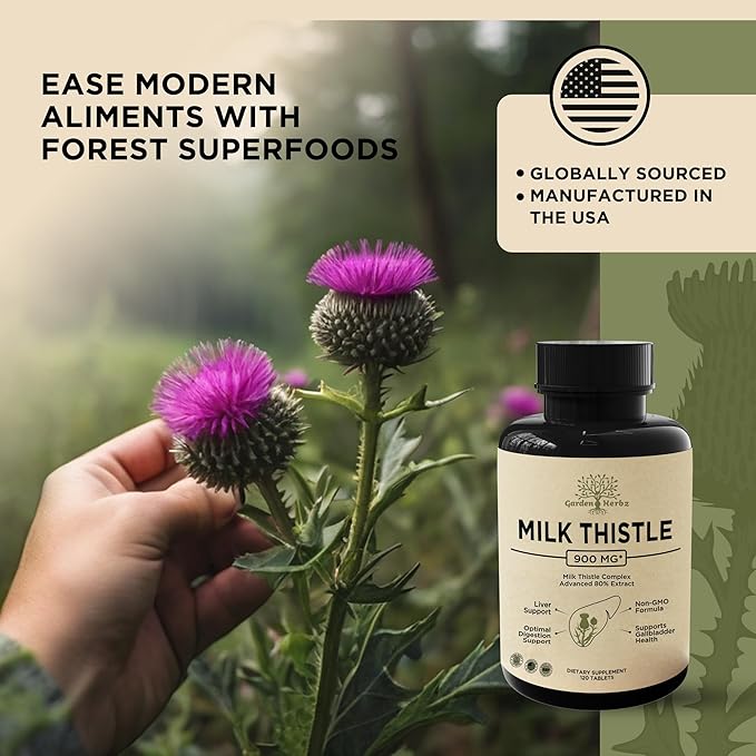 Premium Milk Thistle 900MG Liver & 120 Tablets