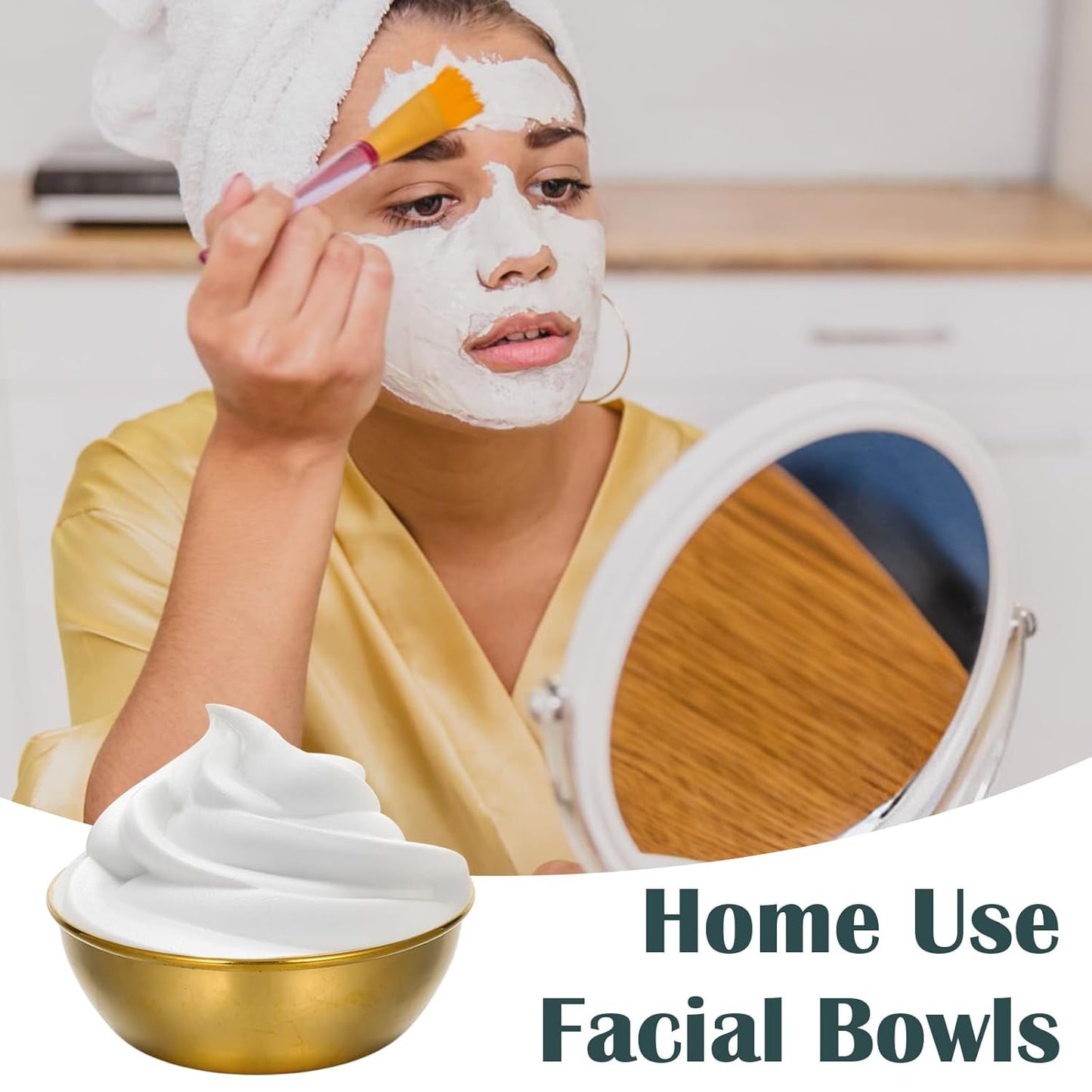 12 Pcs DIY Face Mask Mixing Bowl 3.23" Stainless Steel Esthetician Facial Mask Bowl Facial Bowls Small Mixing Bowls Esthetician Supplies for Lady Women Skincare Home Salon Cosmetic Beauty