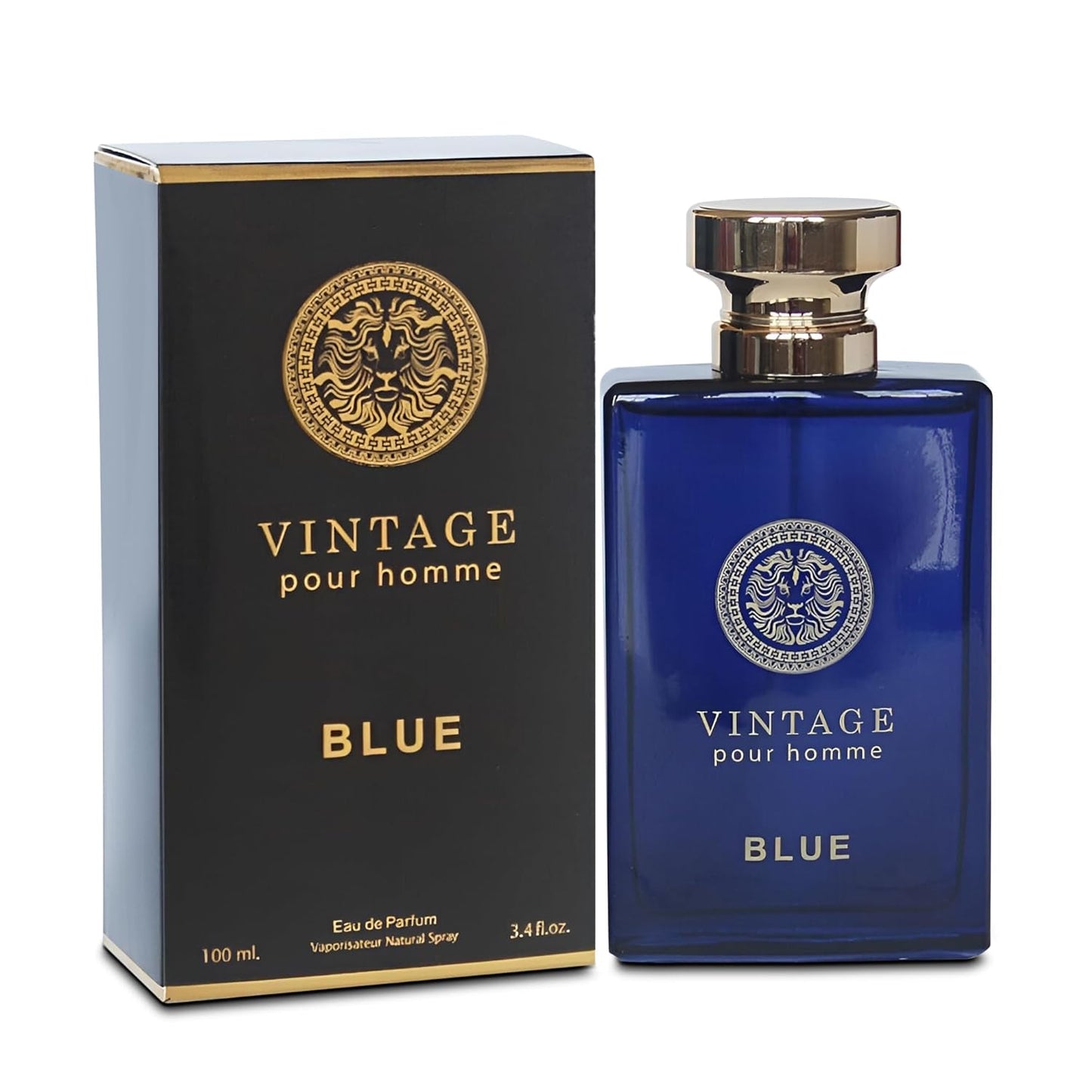 2PCS Valentine Milano/Vintage Blue Eau De Toilette for Men-Fresh,Romantic Scent Perfume for Men 3.4 Fl Oz Each Mens Cologne For All Skin Daily Used