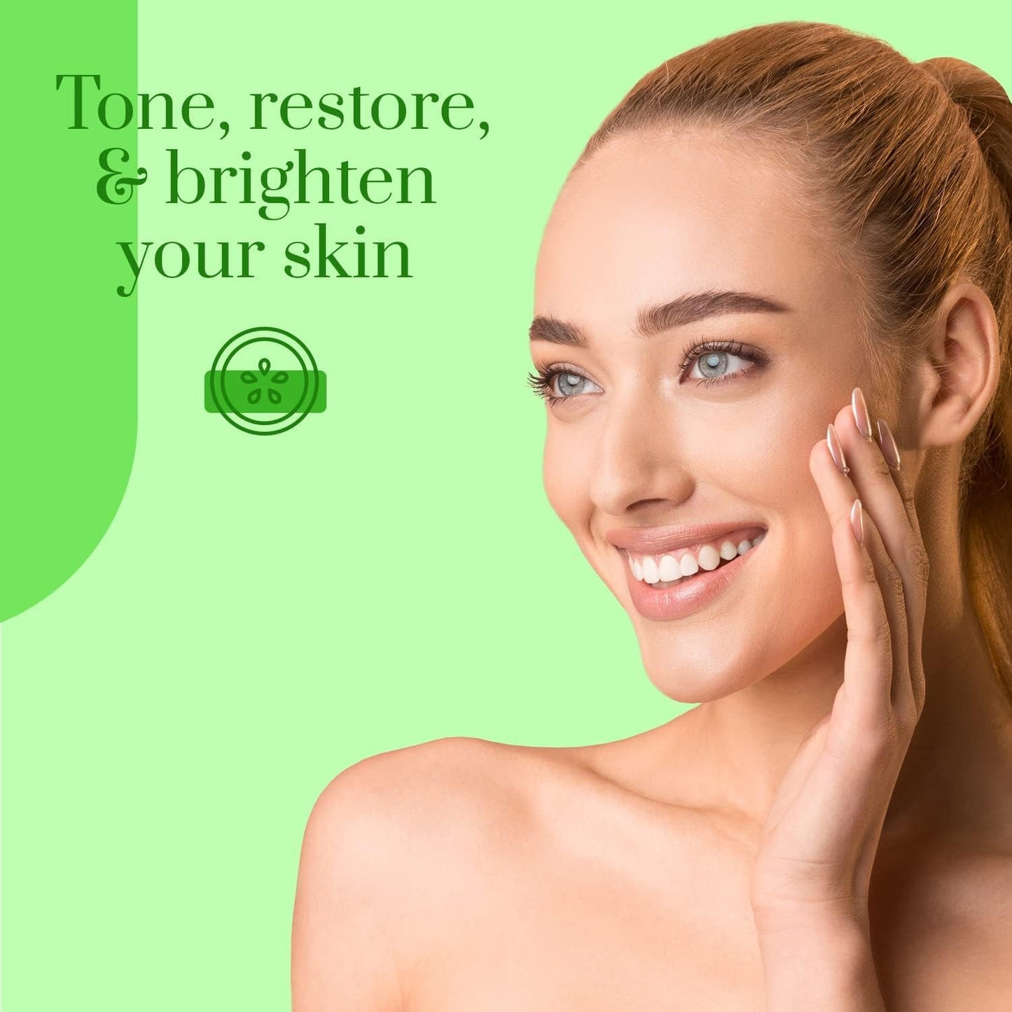 Clear Beauty Cucumber & Aloe Moisturizing Face Mask - Dermatologist Tested, Soothes Irritated Skin, Reduces Wrinkles & Fine Lines, Hydrating, Cruelty-Free Korean Skin Care - All Skin Types