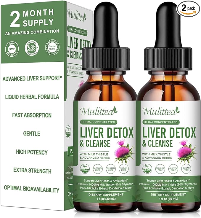 (2 Pack) Liver Health Liquid Drops w/21 Potent