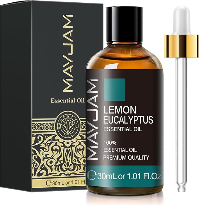 Lemon Eucalyptus Essential Oil 30ML - 1.01FL.OZ Pure Lemon Eucalyptus Oil for Soap Candle Making - Essential Oils for Diffusers for Home