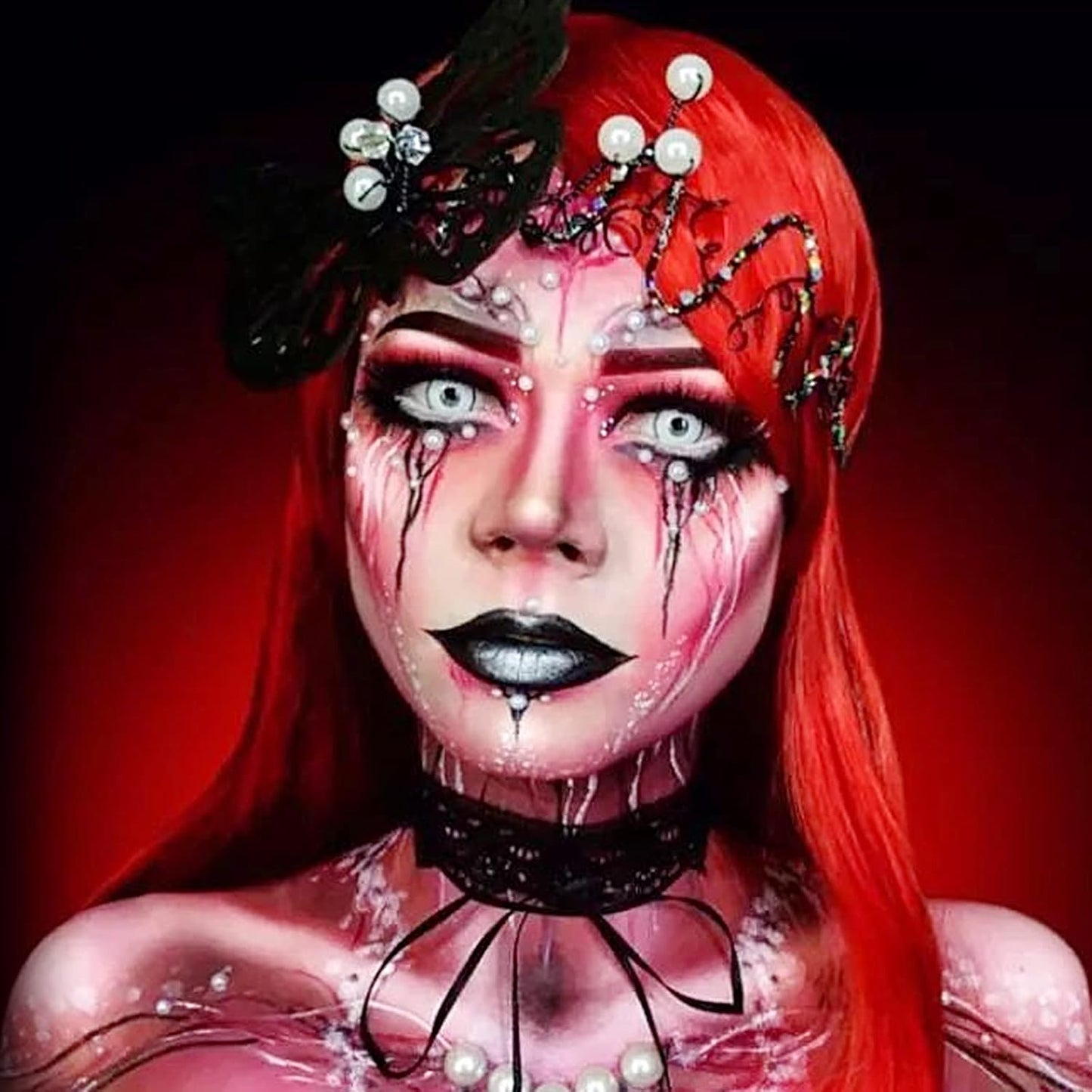 MEICOLY Pink Face Body Paint Stick(1.06Oz),Waterproof Sweatproof Pink Eye Black Softball/Baseball/Football,Cream Body Paint,Blendable Face Paint for Halloween Special Effects SFX Makeup