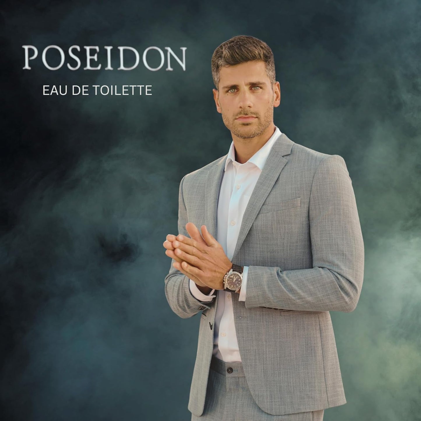 Instituto Español Poseidon Gold Gift Set for Men, Eau de Toilette and After Shave Spray, 3.4 fl oz Each (100 ml), Sophisticated and Harmonious Scent, Travel Size