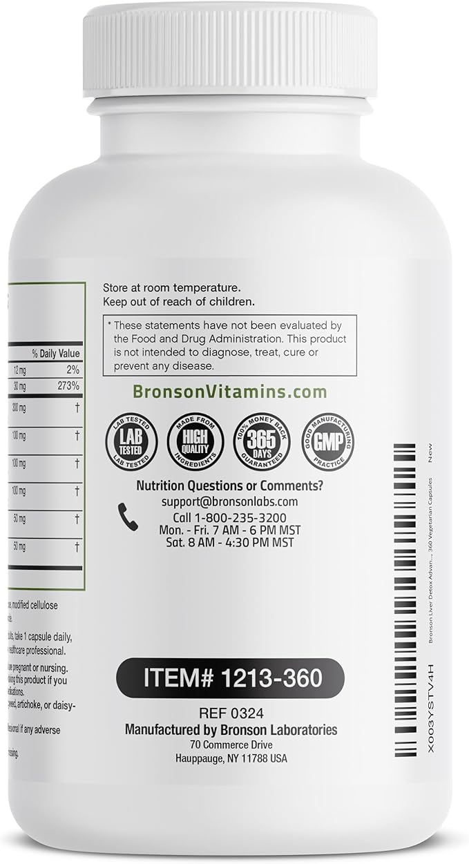 Bronson Liver Detox Advanced Detox & 360 Vegetarian