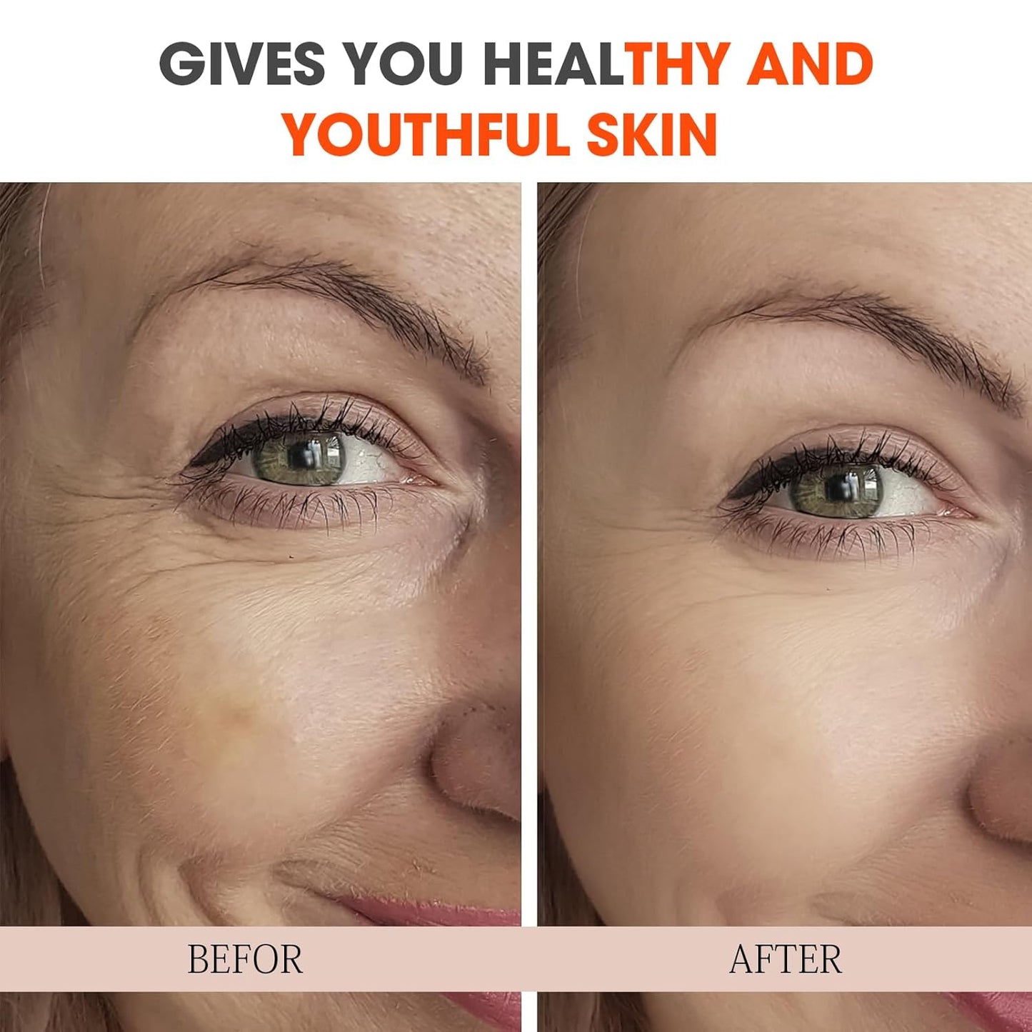 Super Vitamin C Serum for Women over 70, All-In-One Total Package Face Serum for Mature Skin, Hydrating, Lifting, Anti-Aging Reduce Wrinkles Age Spots